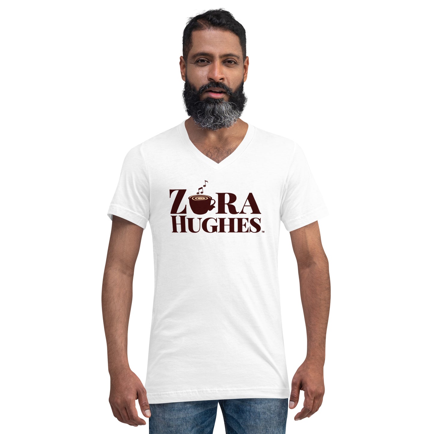 Unisex Short Sleeve V-Neck T-Shirt - ZoraHughes™