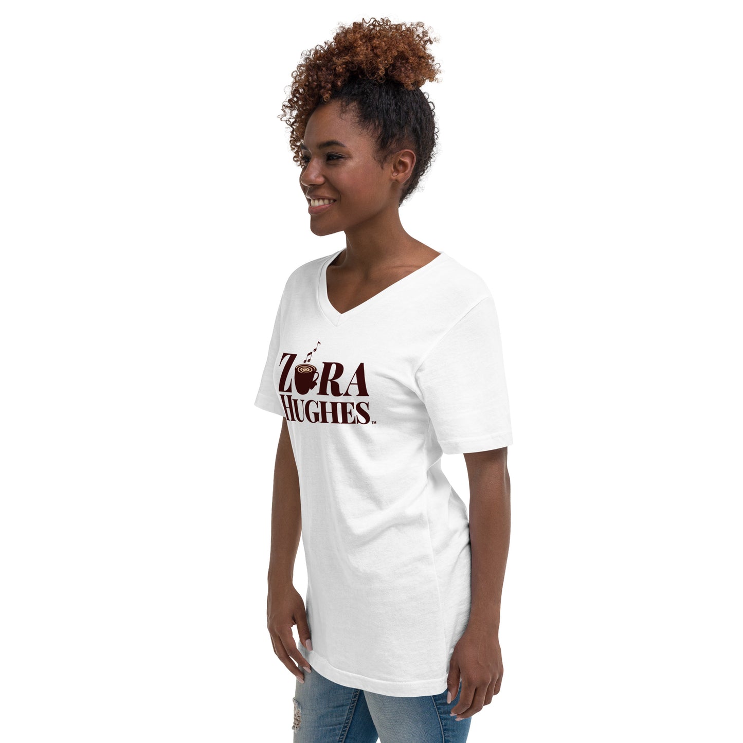 Unisex Short Sleeve V-Neck T-Shirt - ZoraHughes™