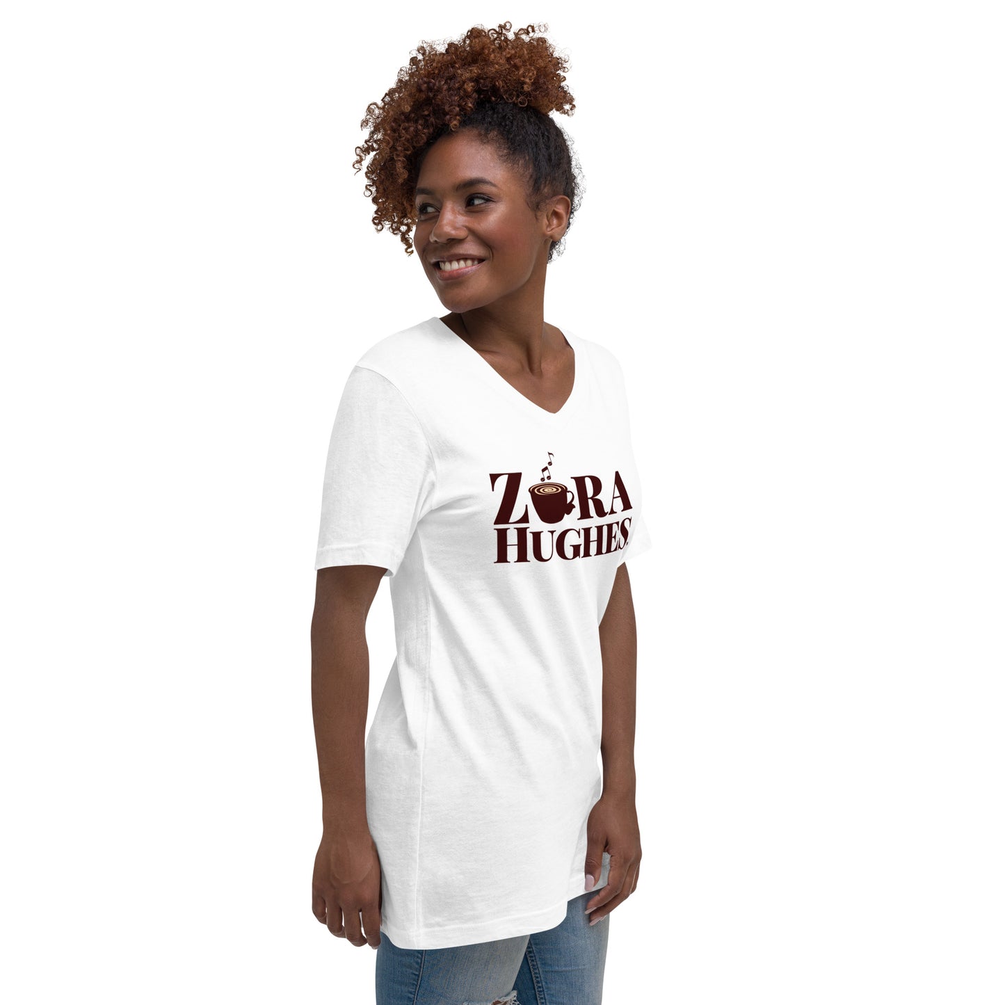 Unisex Short Sleeve V-Neck T-Shirt - ZoraHughes™