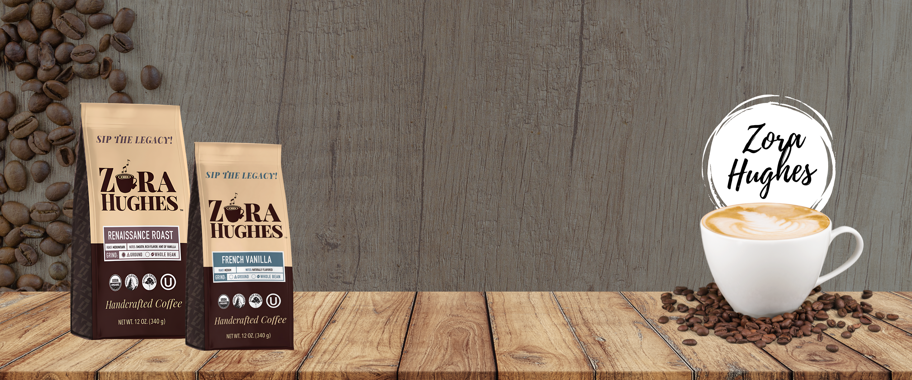 Pure Organic Coffee by Zora Hughes | 100% Mold Free Beans